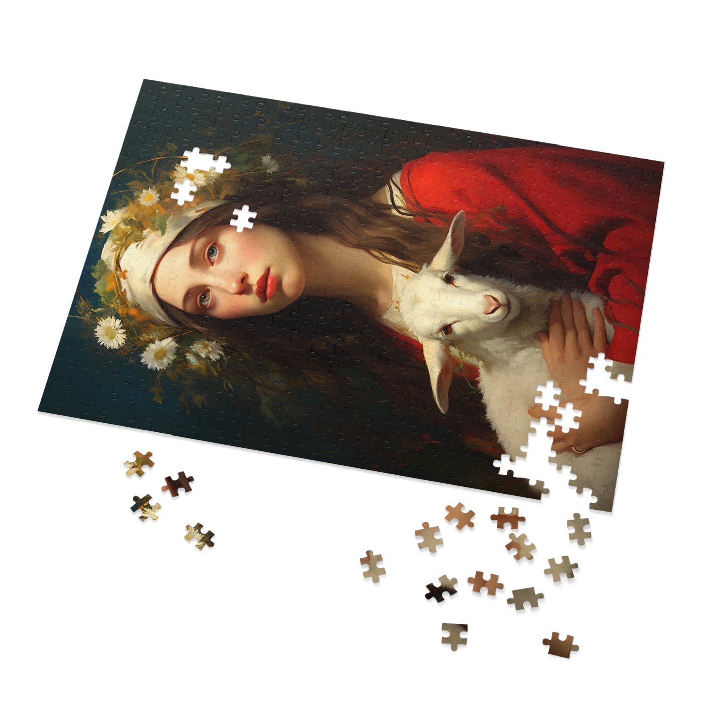 Saint Agnes - Puzzle and Keepsake Tin - Religious Jigsaw Puzzle (30, 110, 252, 500,1000-Piece) - Religious Puzzle