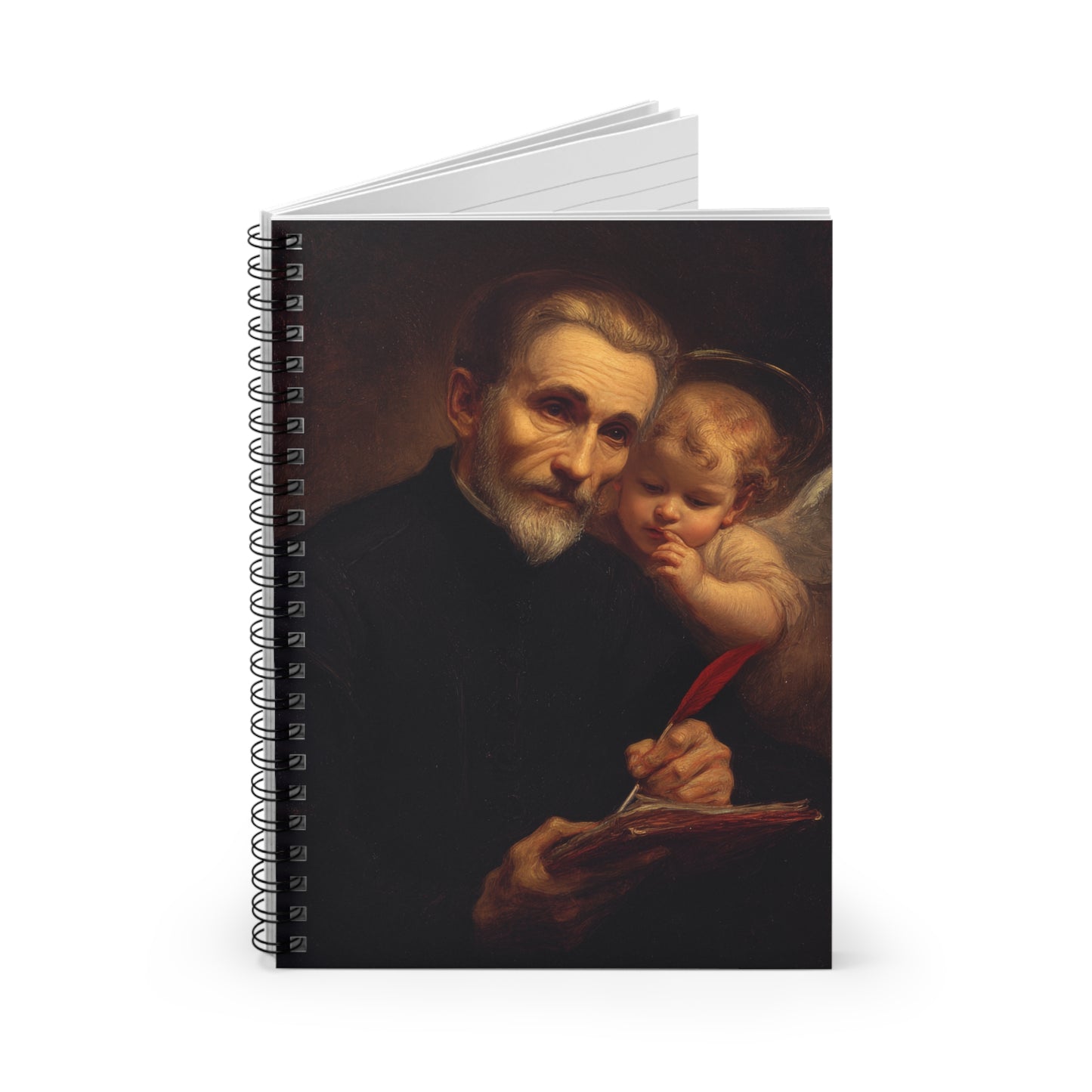Saint Peter Canisius - Sanctified Souls Art - Religious Based Notebook - Spiral Notebook