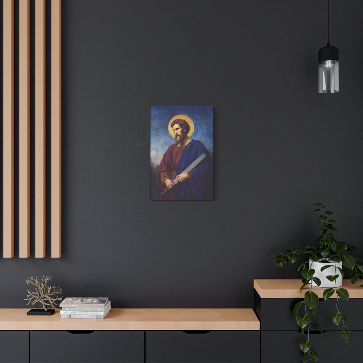 Saint Simon the Apostle  - Gallery Wrapped Canvas - Print - Religious Art for your Home - Catholic Art