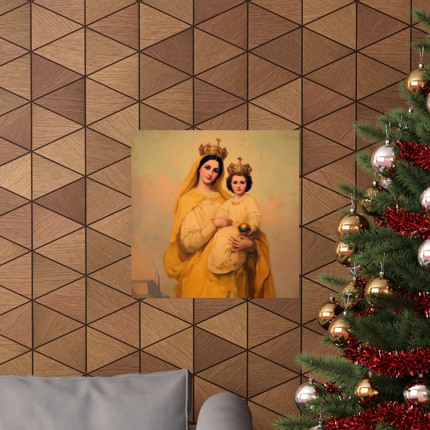 Our Lady of Prompt Succor - Sanctified Souls Print - Multiple Sizes - Premium Matte Vertical Posters