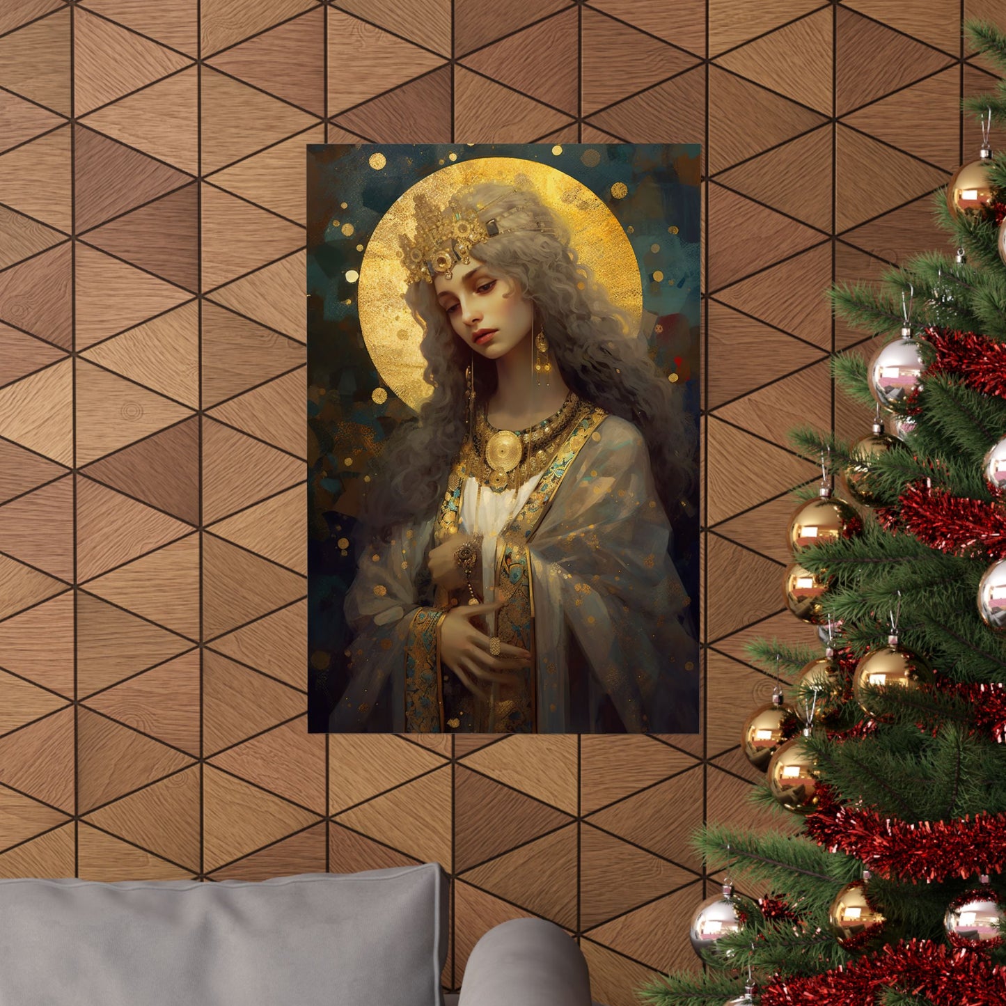 Saint Catherine of Alexandria - Sanctified Souls Print - Multiple Sizes - Premium Matte Vertical Posters