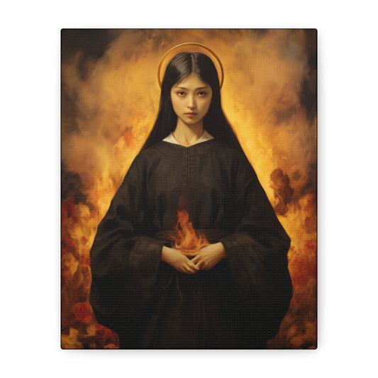Blessed Mary Magdalen Kiota - Museum Wrapped Canvas - Print - Religious Art for your Home - Christian print - Prayer Room Catholic Saint