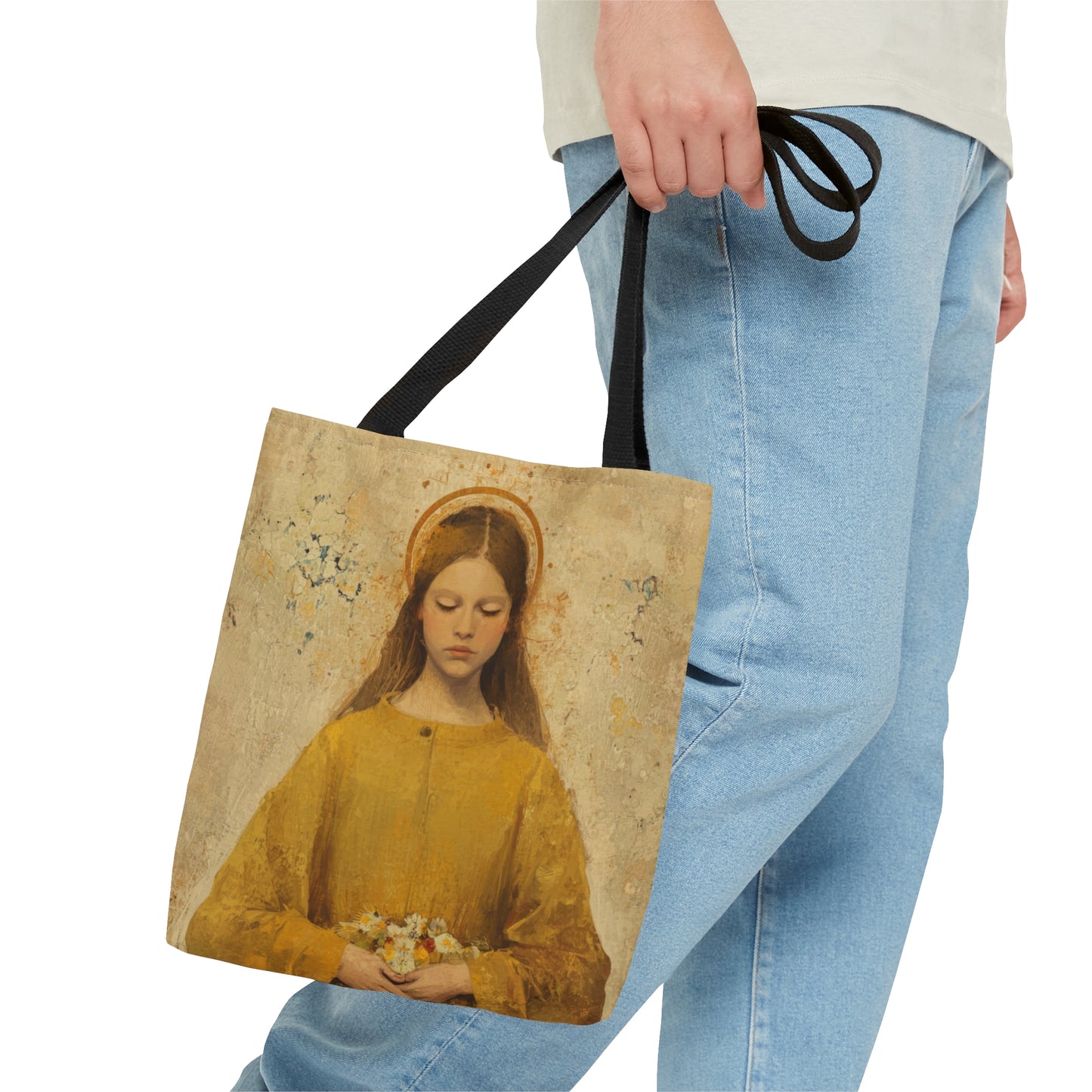 Saint LucyTote Bag - Large Medium Small Faith Art Bag - Catholic Faith Purse - Religious - Prayer Bag - Devotional Purse - Bible Bag