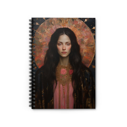 Saint Susanna Journal - Sanctified Souls Art - Religious Based Notebook - Spiral Notebook - Ruled Line