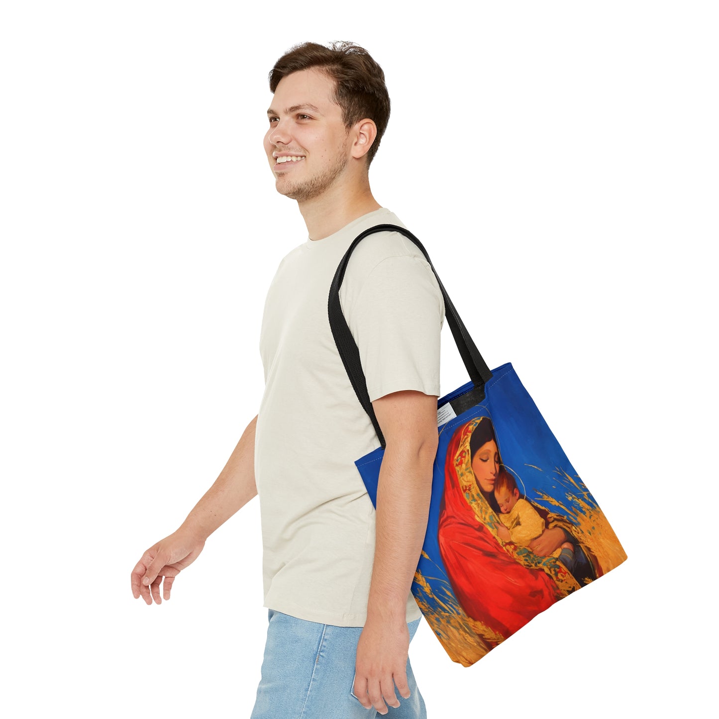 Our Lady of the Harvest - Tote Bag - Large Medium Small Faith Art Bag - Bible Study Faith Purse - Double Sided