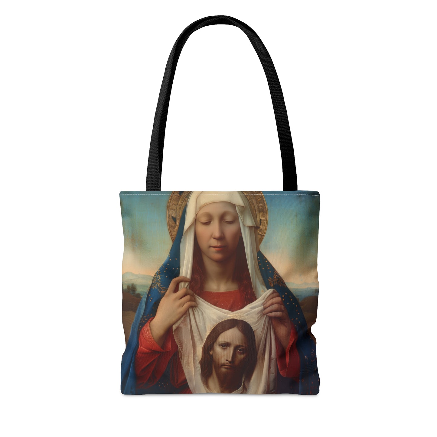 Saint Veronica / Saint Veronica's Veil Tote Bag - Large Medium Small Faith Art Bag - Catholic Faith Purse - Religious Carry All
