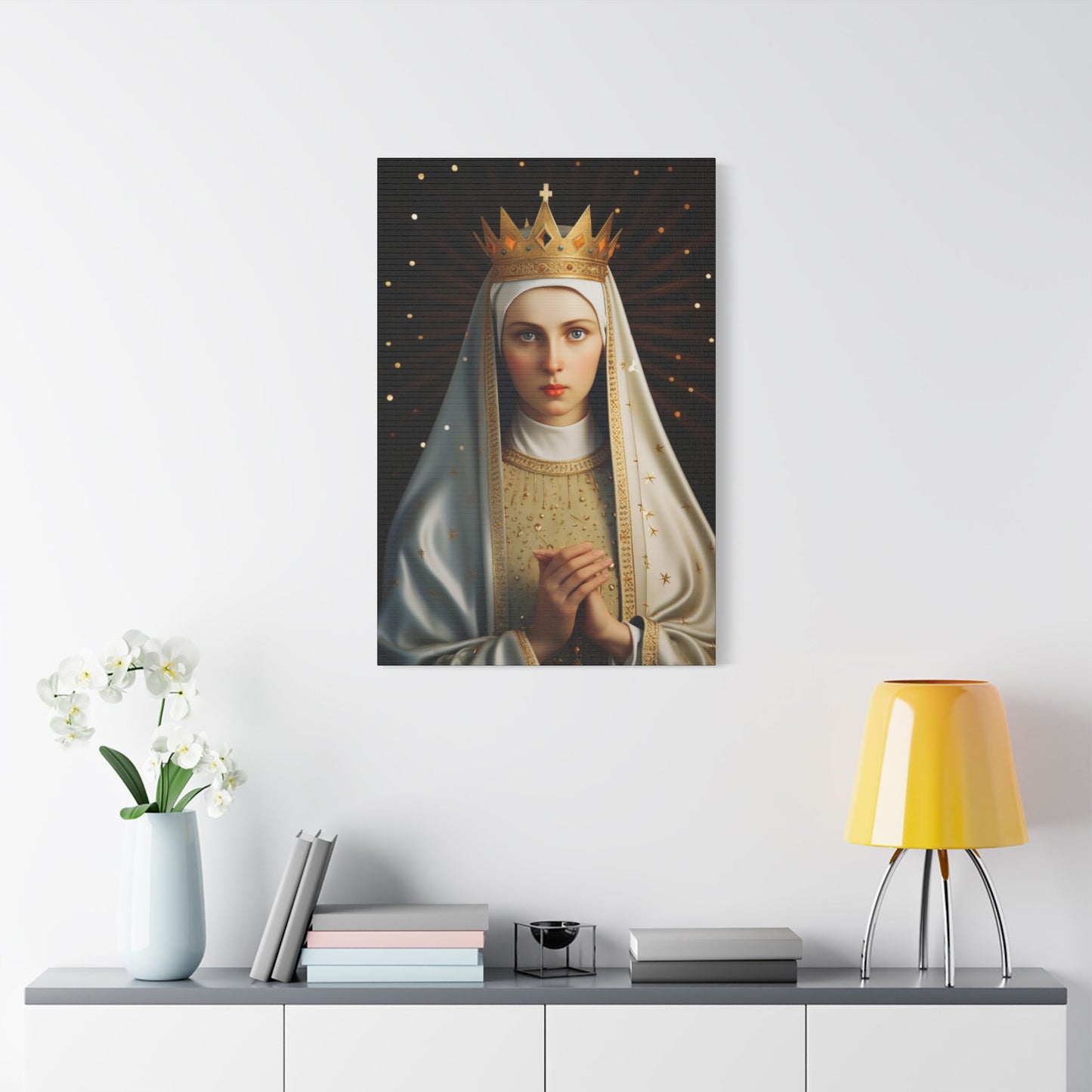 Saint Kinga of Poland Canvas Print - Multiple Sizes - Catholic Home art - Museum Wrapped Canvas - Sanctified Souls Print