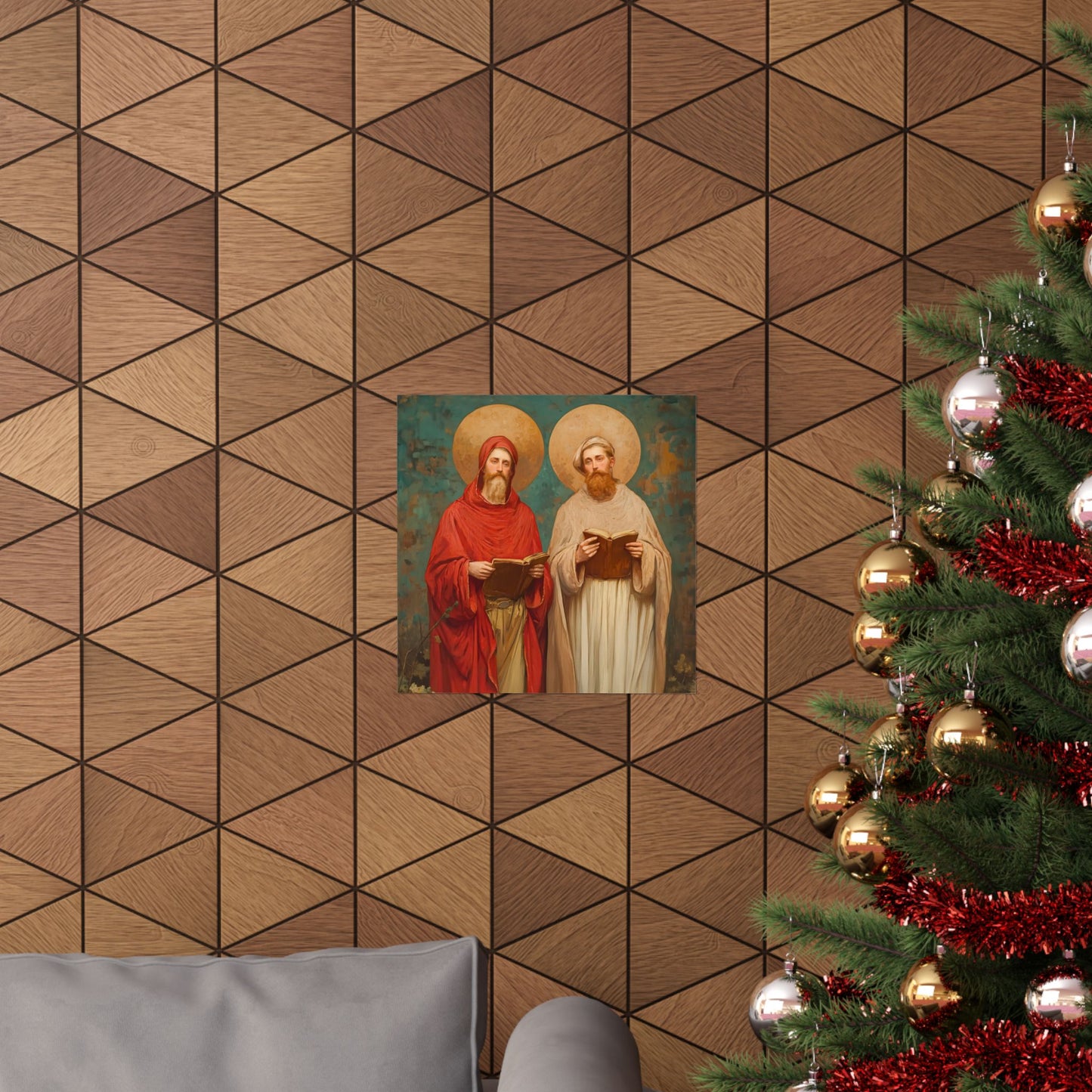 Saints Cosmas and Damian -  Catholic Art - Multiple Sizes - Premium Posters - Catholic Art - Christian Home - Brother Martyr Art - Christian