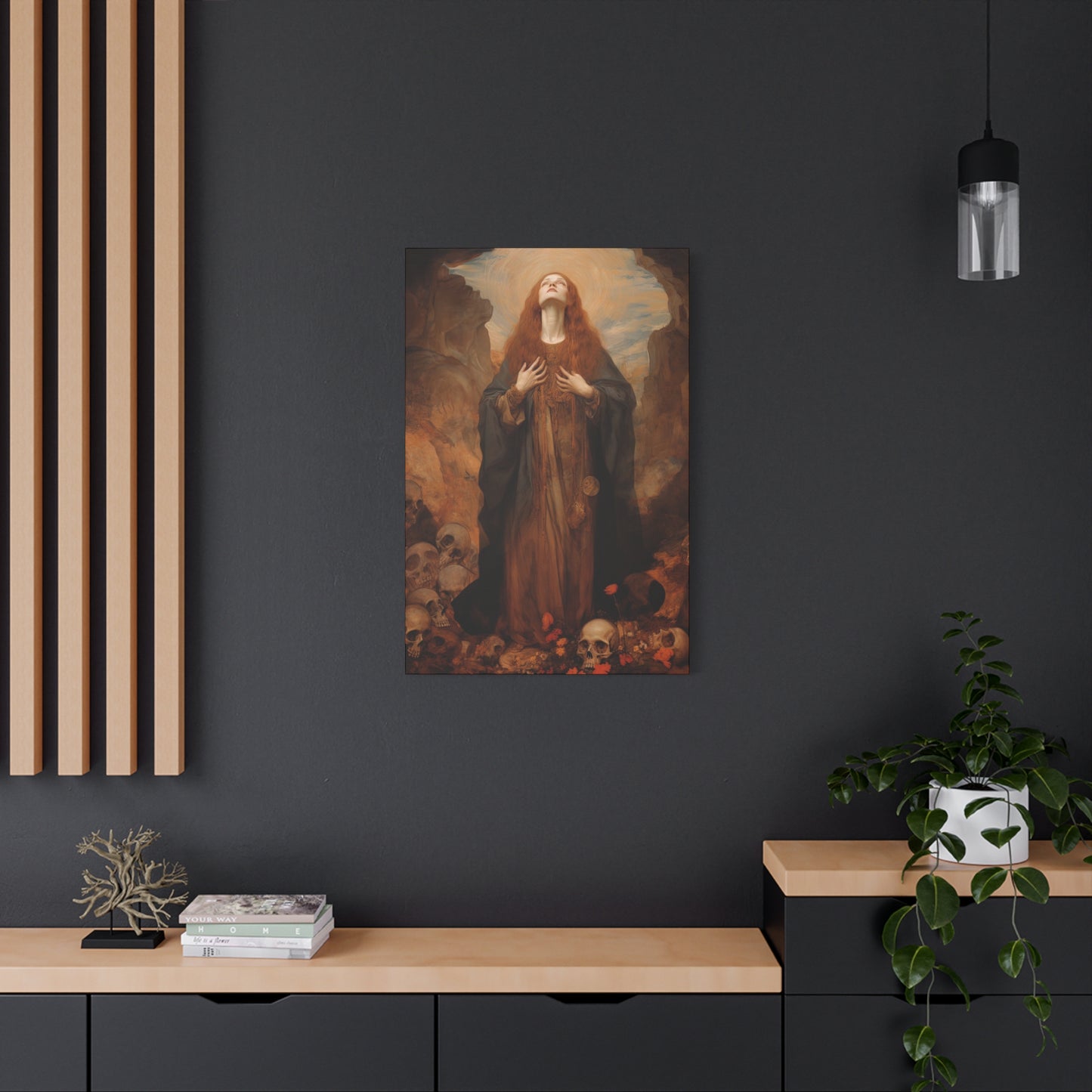 Saint Rosalia - Museum Wrapped Canvas - Sanctified Souls Print - Religious Art for your Home