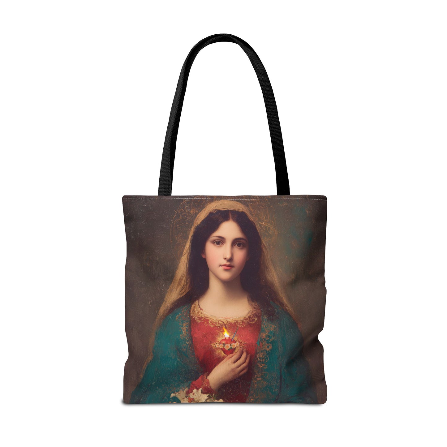 The Immaculate Heart of Mary - Mother Mary - Marian Art - Tote Bag - Large Medium Small Faith Art Bag - Tote Purse - Double Sided