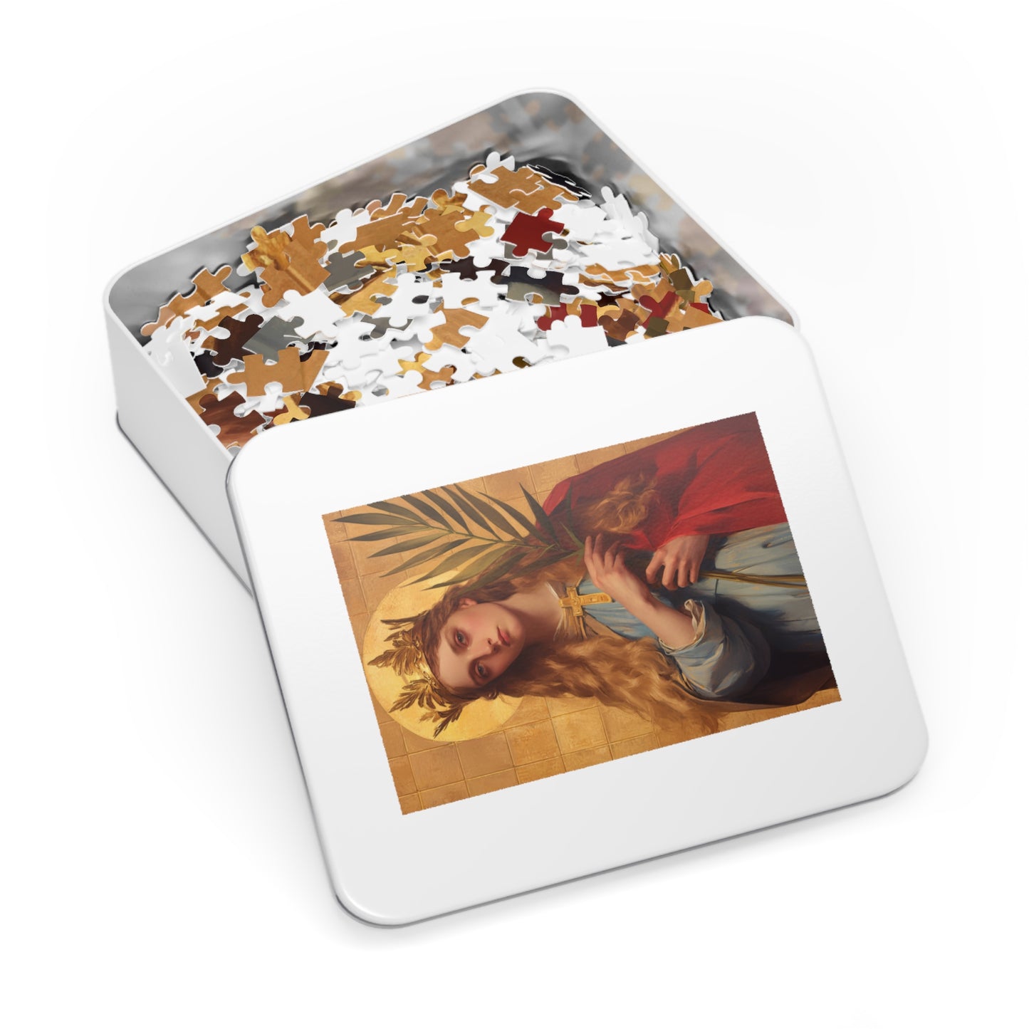 Saint Agrippina - Puzzle & Keepsake Tin - Religious Jigsaw Puzzle (30, 110, 252, 500,1000-Piece)