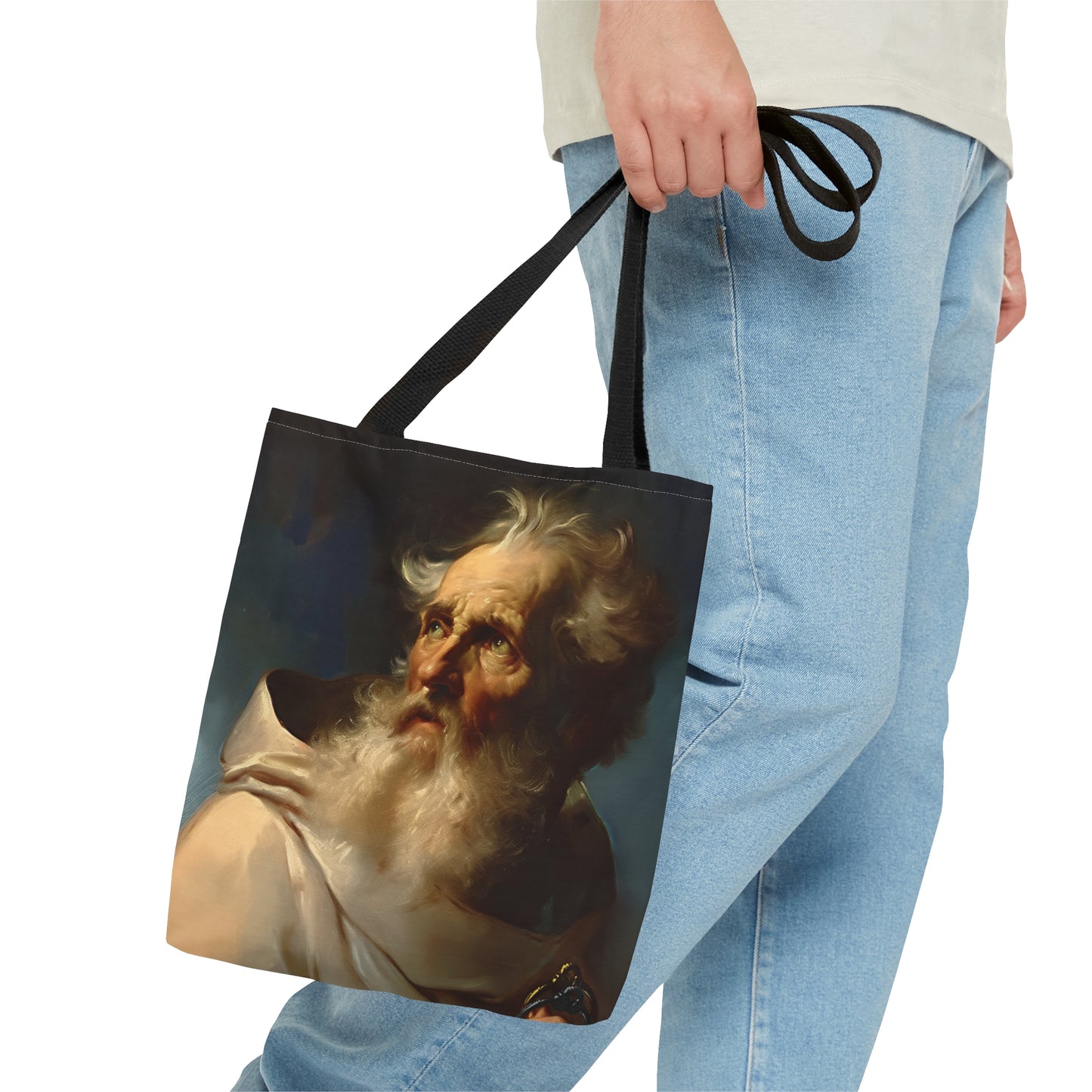Saint Peter the Apostle Tote Bag - Large Medium Small Faith Art Bag - Catholic Faith Purse - Religious - Prayer Bag - Devotional