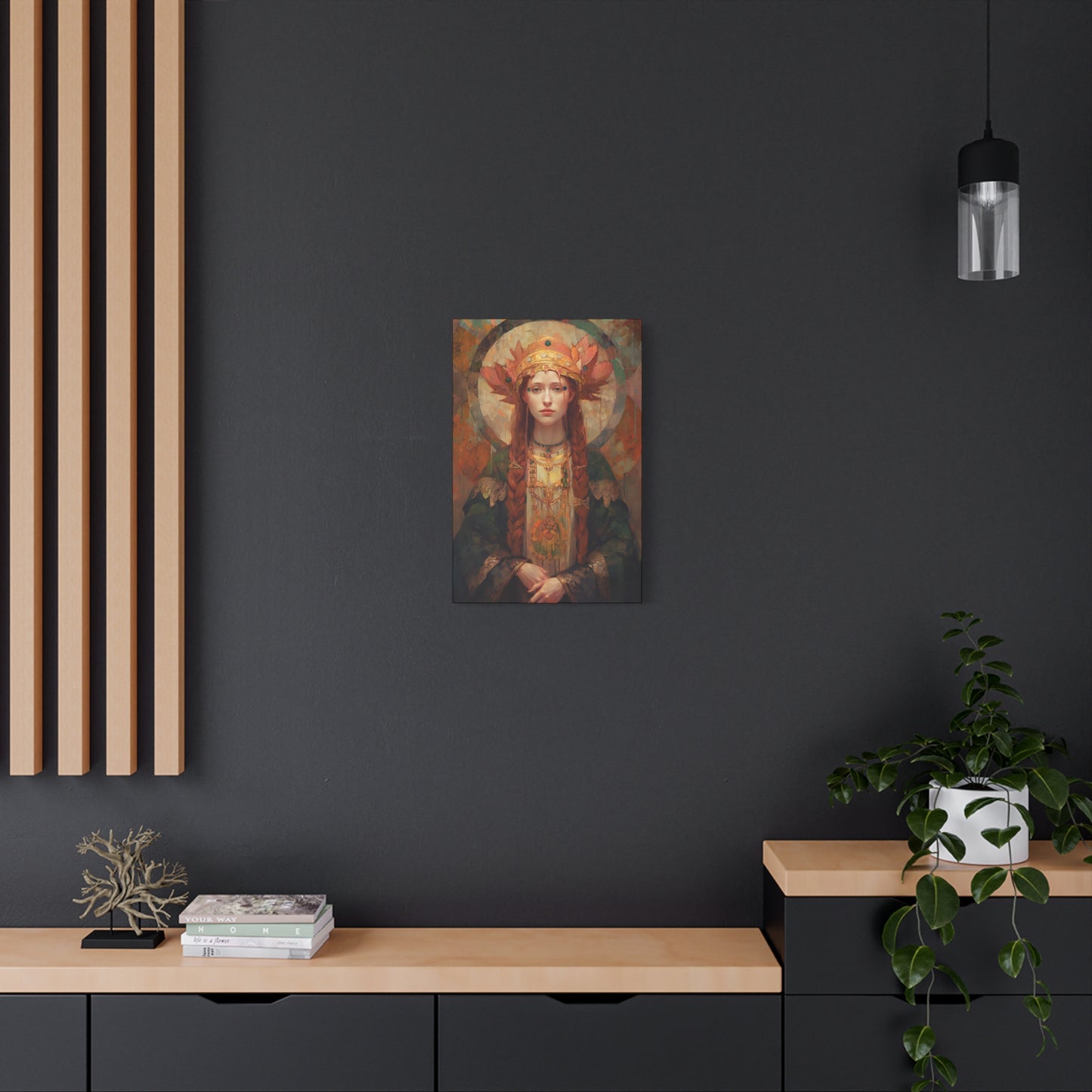 Saint Margaret of Scotland - Museum Wrapped Canvas - Sanctified Souls Print - Religious Art for your Home