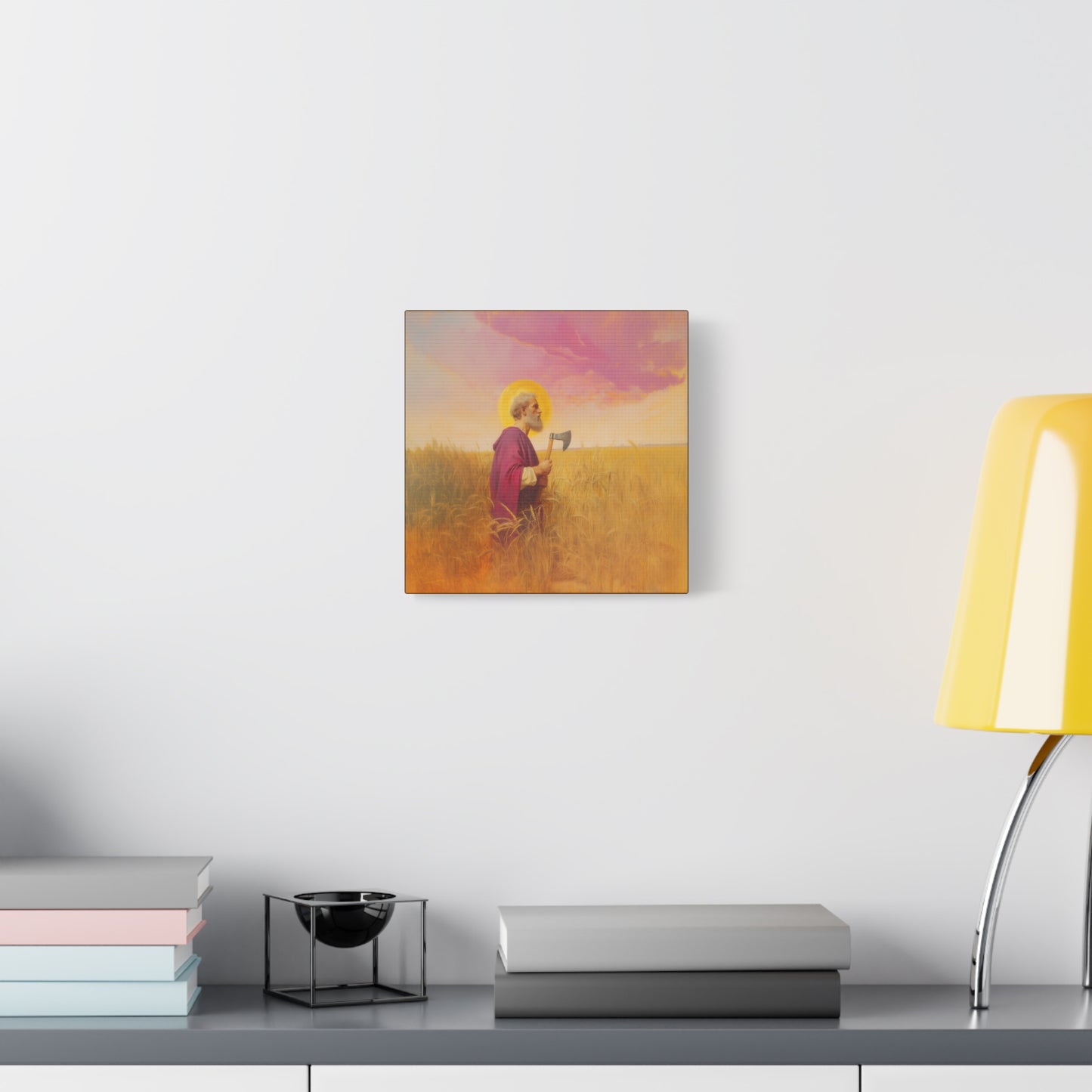 Saint Matthias -  Museum Wrapped Canvas - Sanctified Souls Print - Religious Art for your Home - Catholic Patron Saint Art