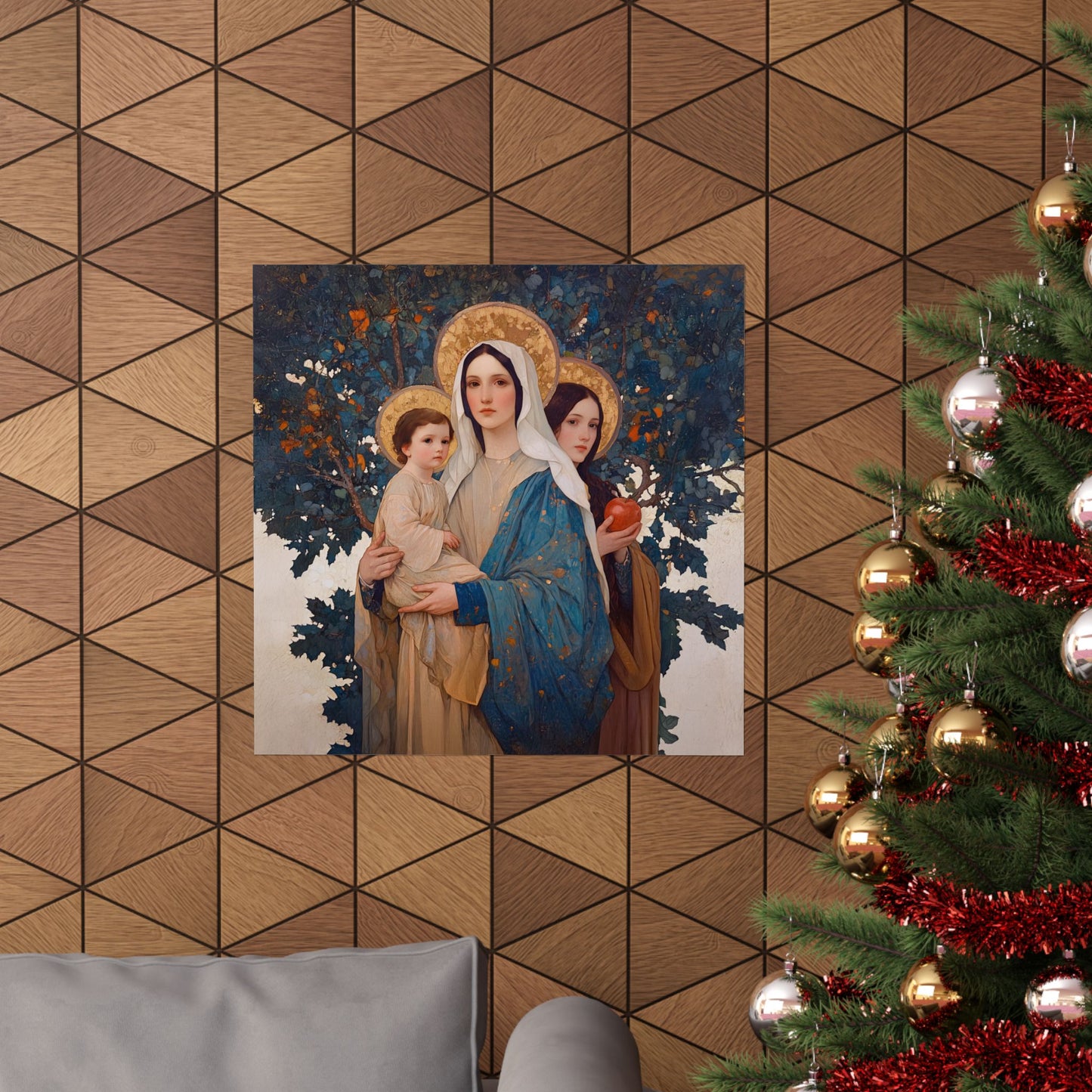 New Eve / Mary, The New Eve - Mother Mary Title - Marian Art - Sanctified Souls Print - Multiple Sizes - Premium Posters
