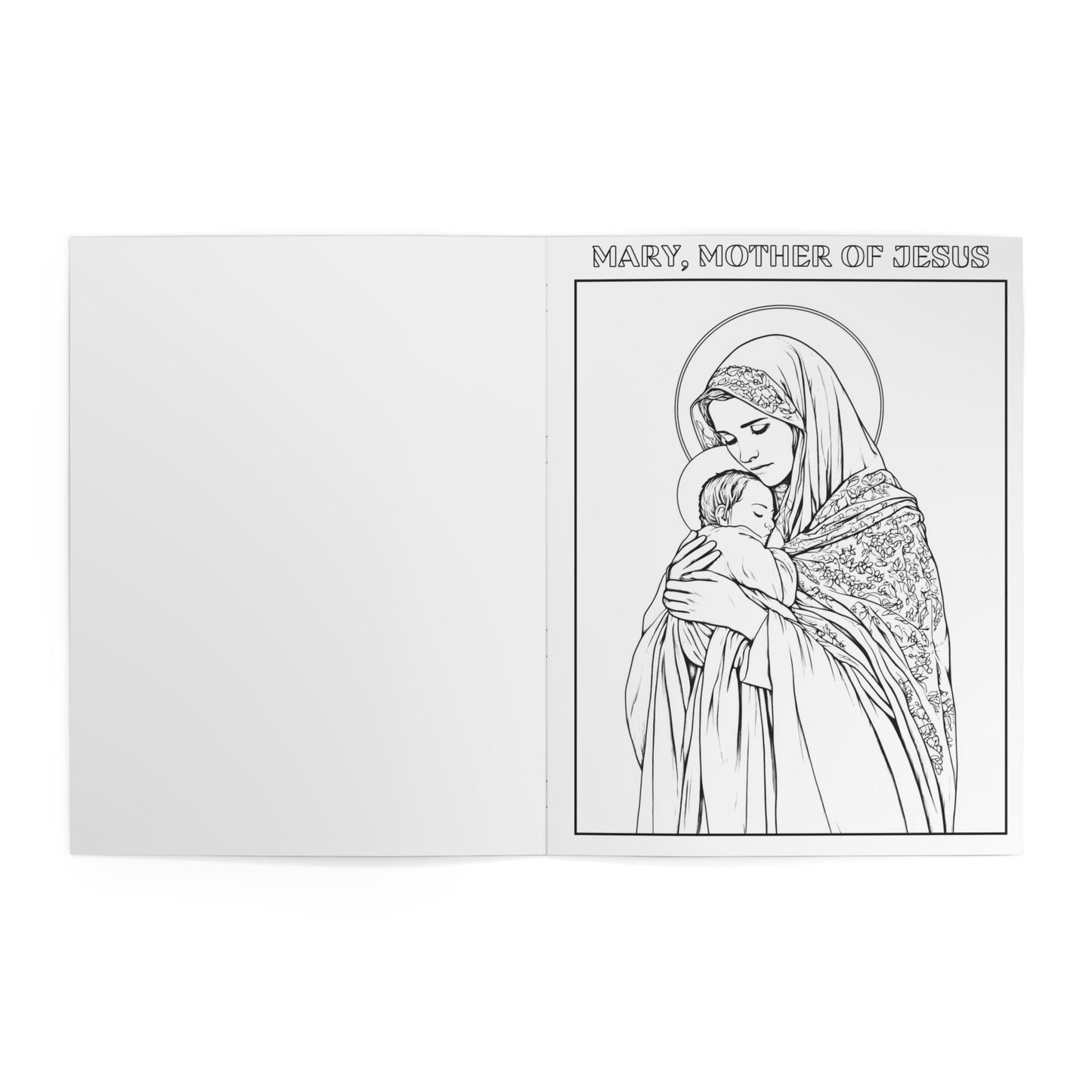 Catholic Saints Coloring Book for Kids | Christian Saint Coloring Pages | Homeschool Catholic Gift | Religious Coloring Book
