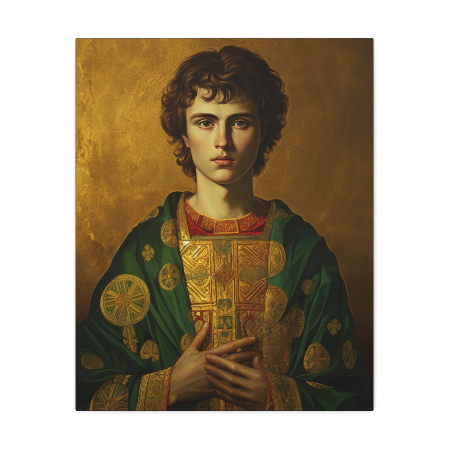 Saint Pantaleon Canvas Print - Multiple Sizes - Catholic Home art - Museum Wrapped Canvas - Sanctified Souls Print