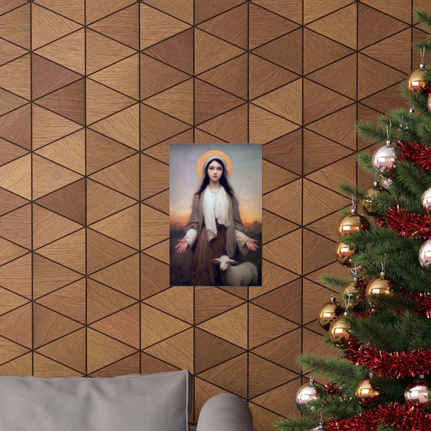 Saint Germaine Cousin - Sanctified Souls Print - Multiple Sizes - Premium Matte Vertical Posters