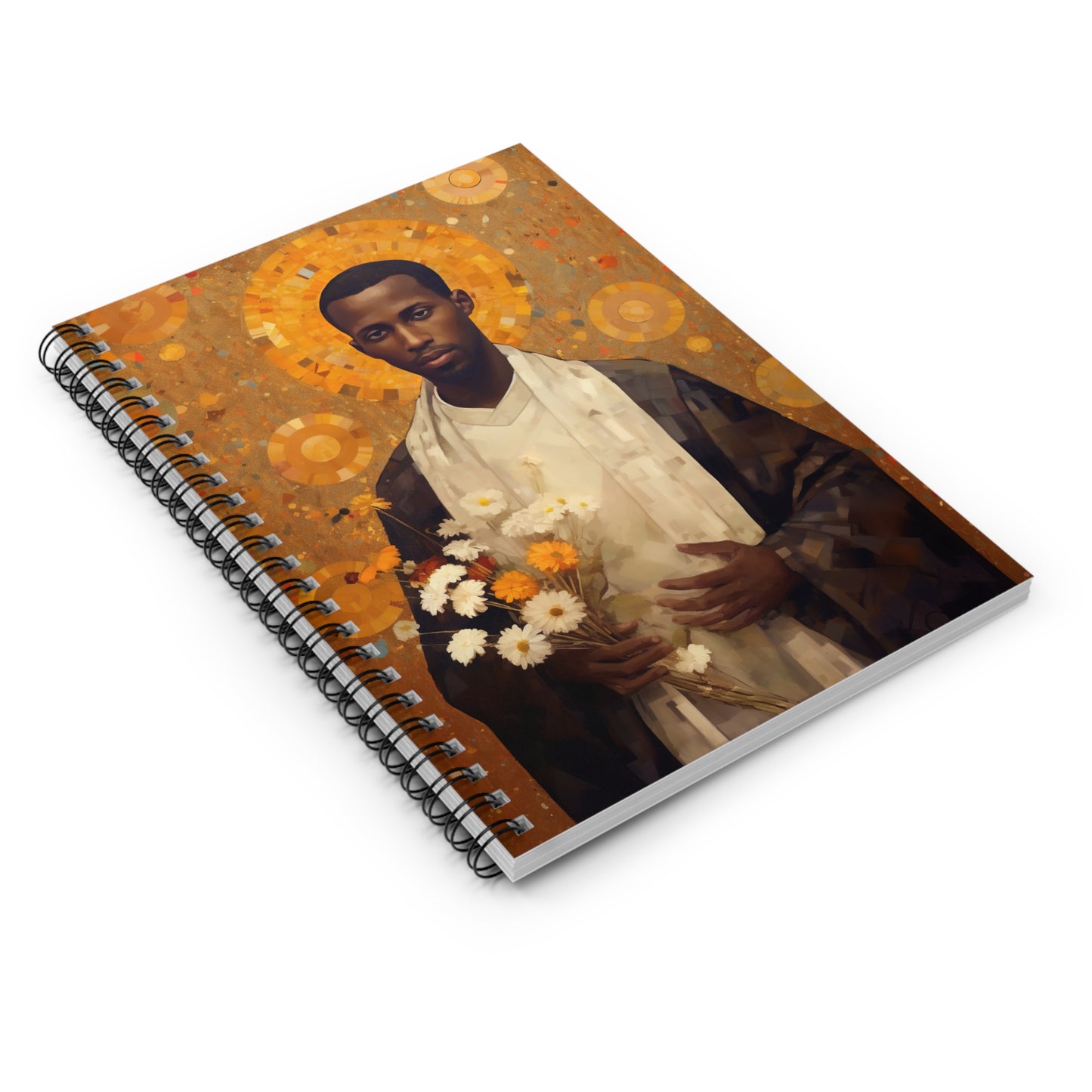 Saint Martin de Porres Journal - Sanctified Souls Art - Religious Based Notebook - Spiral Notebook - Ruled Line