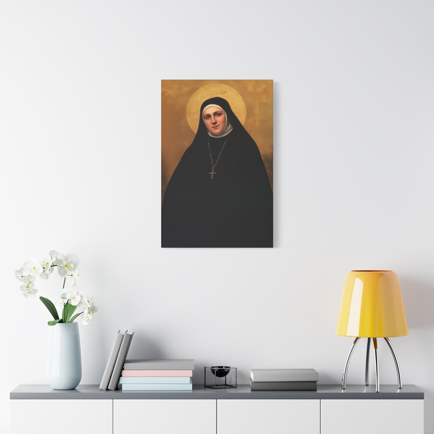 Saint Geltrude Caterina Comensoli - Gallery Wrapped Canvas - Print - Religious Art for your Home - Catholic Art