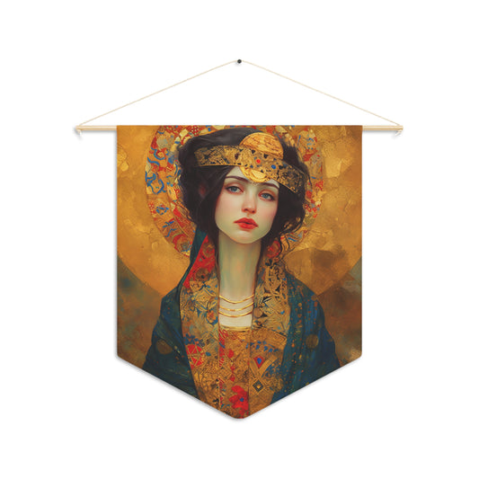 Saint Helena Wall Banner / Wall Hanging - Prayer room art - Catholic Home Art - Large Saint Art - 18" x 21"