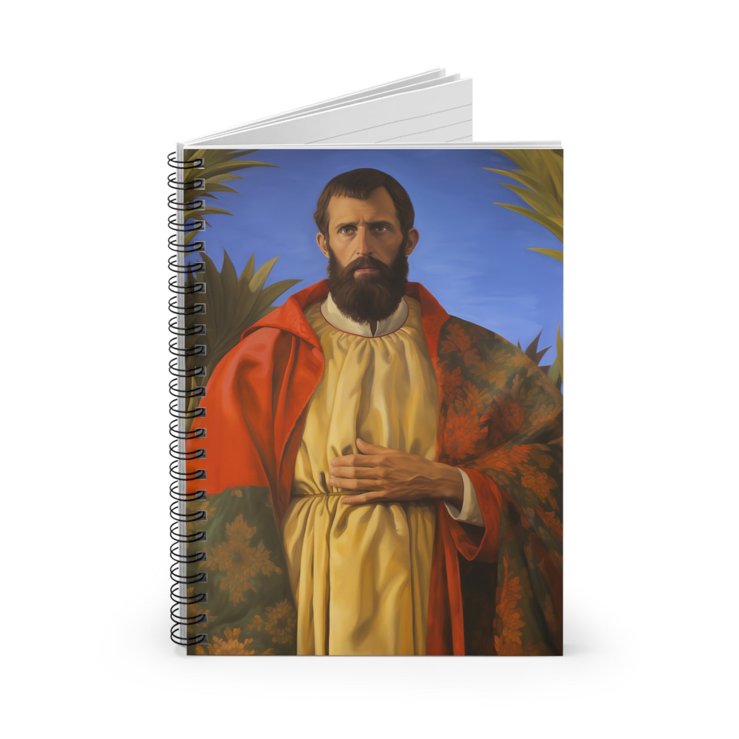 Saint Thomas the Apostle - Sanctified Souls Art - Religious Based Notebook - Spiral Notebook - Ruled Line