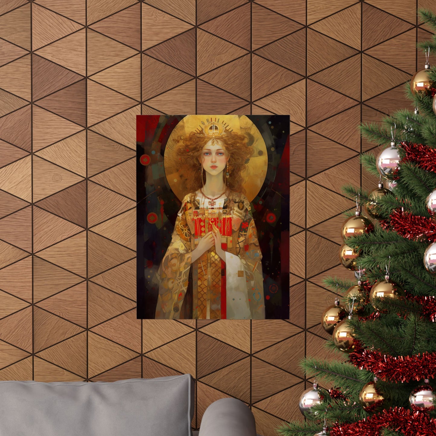 Saint Ursula Print - Sanctified Souls Print - Multiple Sizes - Premium Matte Vertical Posters