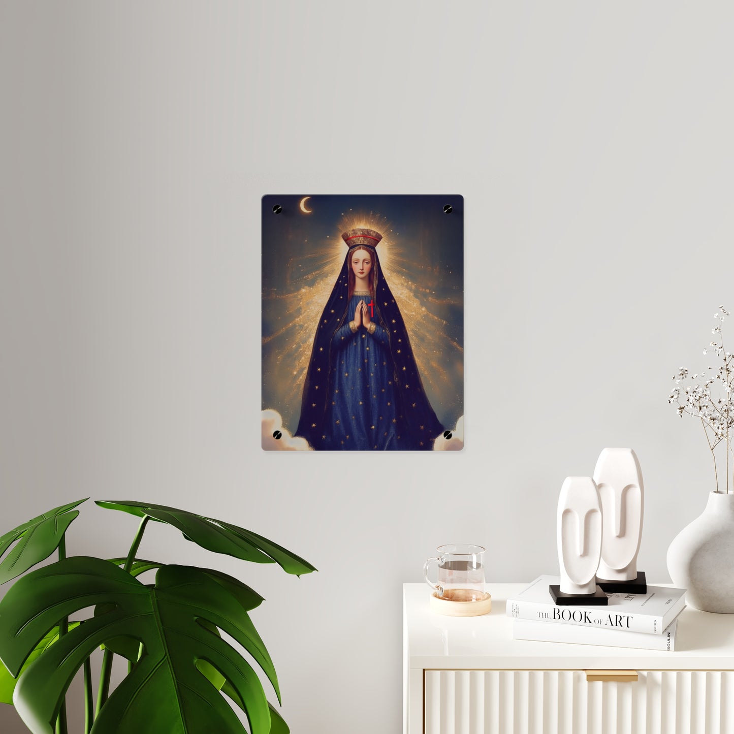 Our Lady of Pontmain Wall Art Panel - Ready to Hang Acrylic Print - Catholic Saint Art - Patron Saint Print - Mother Mary Art