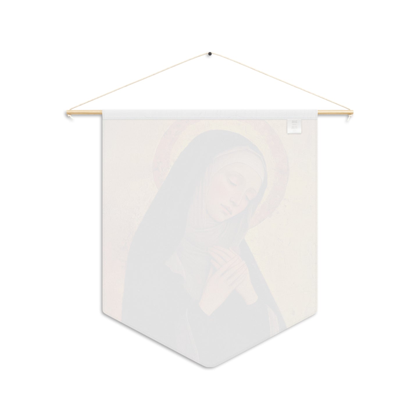 Saint Syncletica of Alexandria - Desert Mother - Pennant / Banner / Wall Hanging - Prayer room - Catholic Art - Large - 18" x 21"