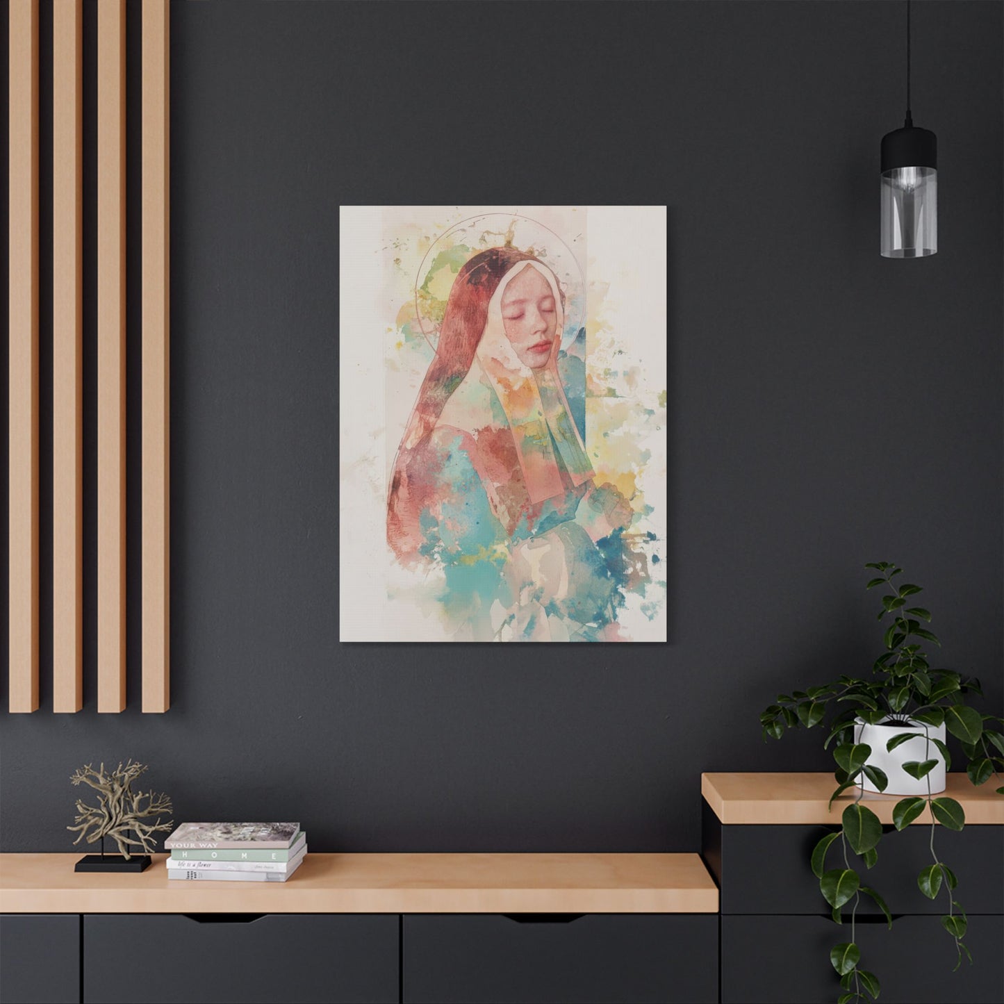 Saint Bernadette - Museum Wrapped Canvas - Sanctified Souls Print - Religious Art for your Home