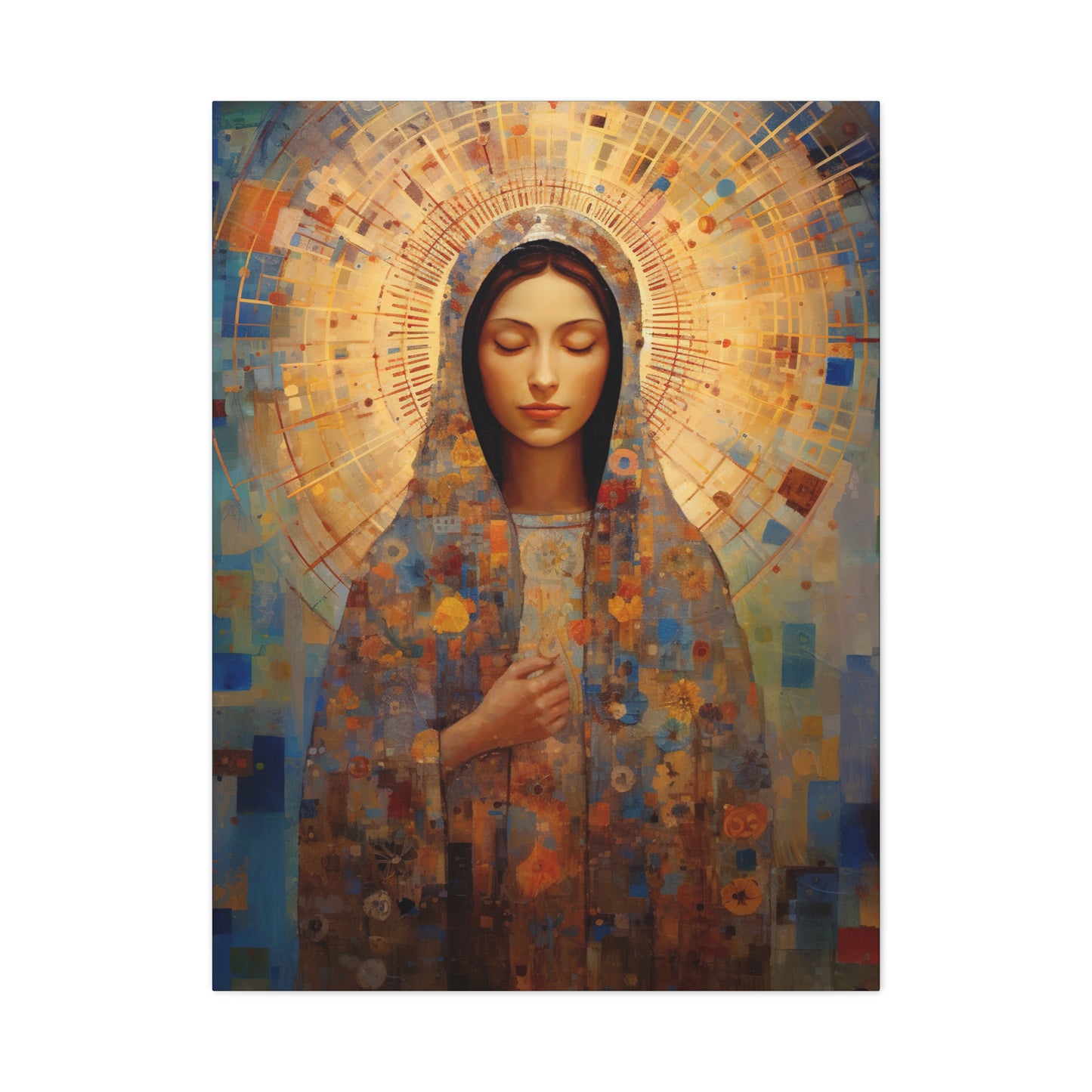 The Virgin of the Americas : Our Lady of Guadalupe Museum Wrapped Canvas Print - Multiple Sizes - Catholic Home art