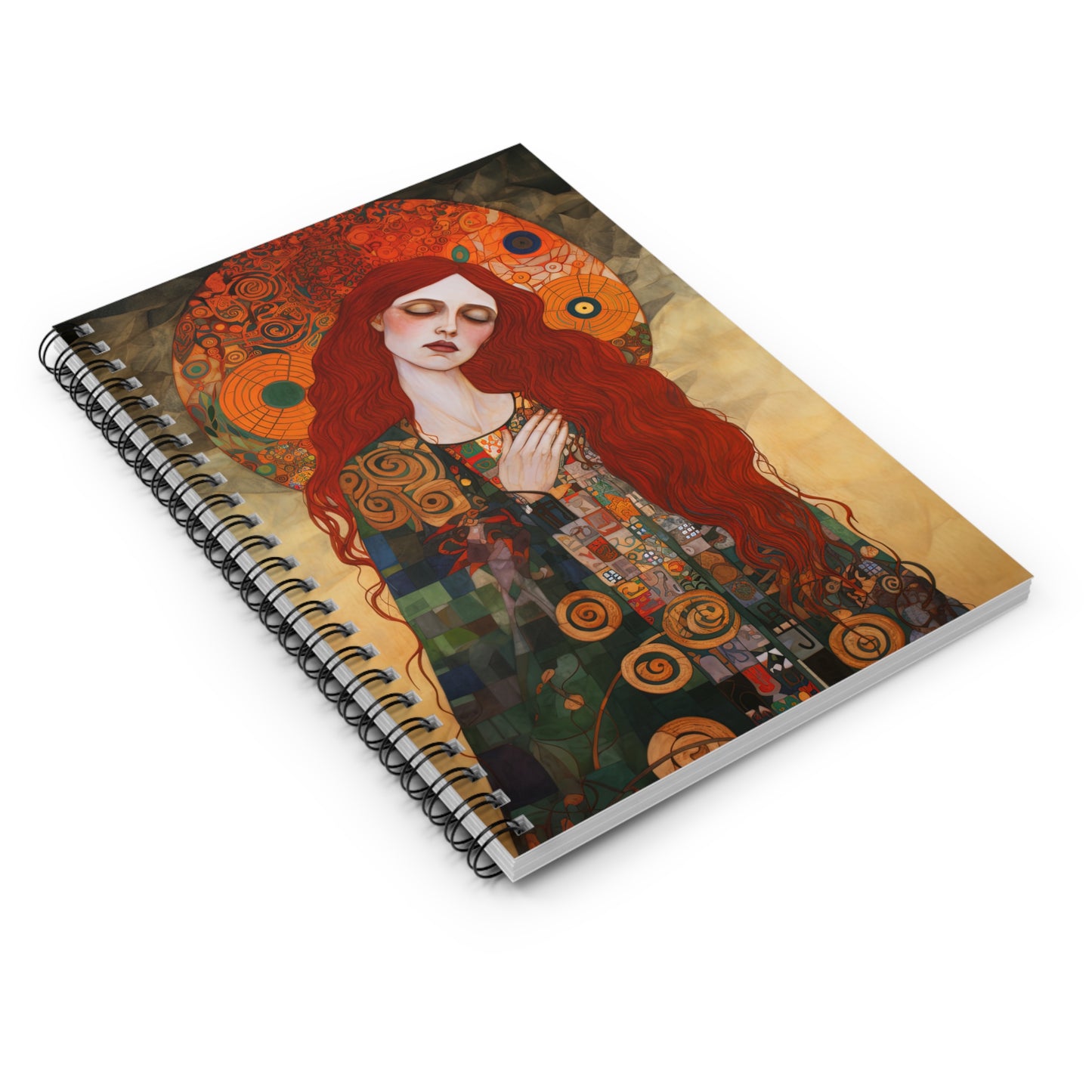 Mystery of Mercy - Saint Mary Magdalene Journal - Sanctified Souls Art - Religious Based Notebook - Spiral Notebook - Ruled Line - Catholic