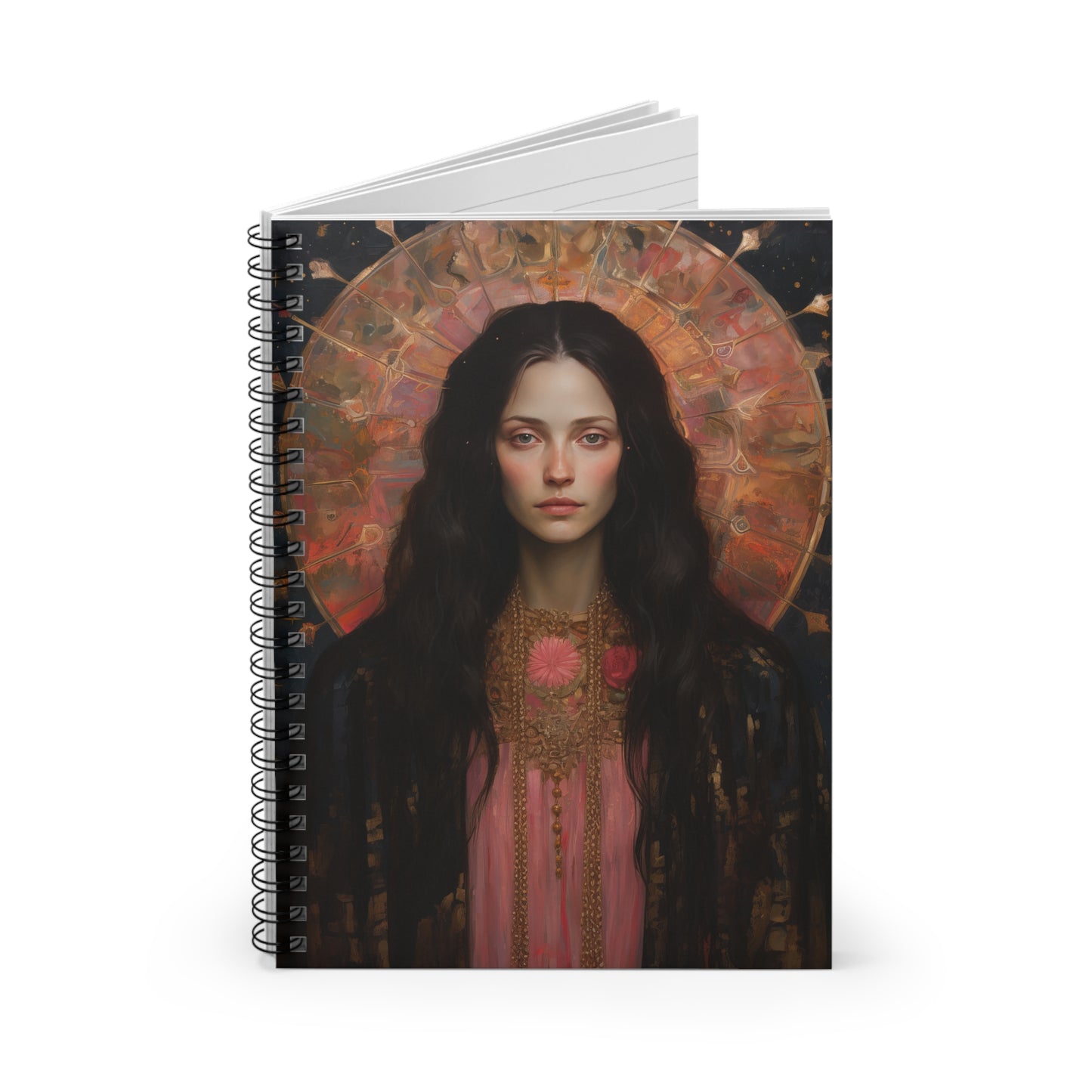 Saint Susanna Journal - Sanctified Souls Art - Religious Based Notebook - Spiral Notebook - Ruled Line