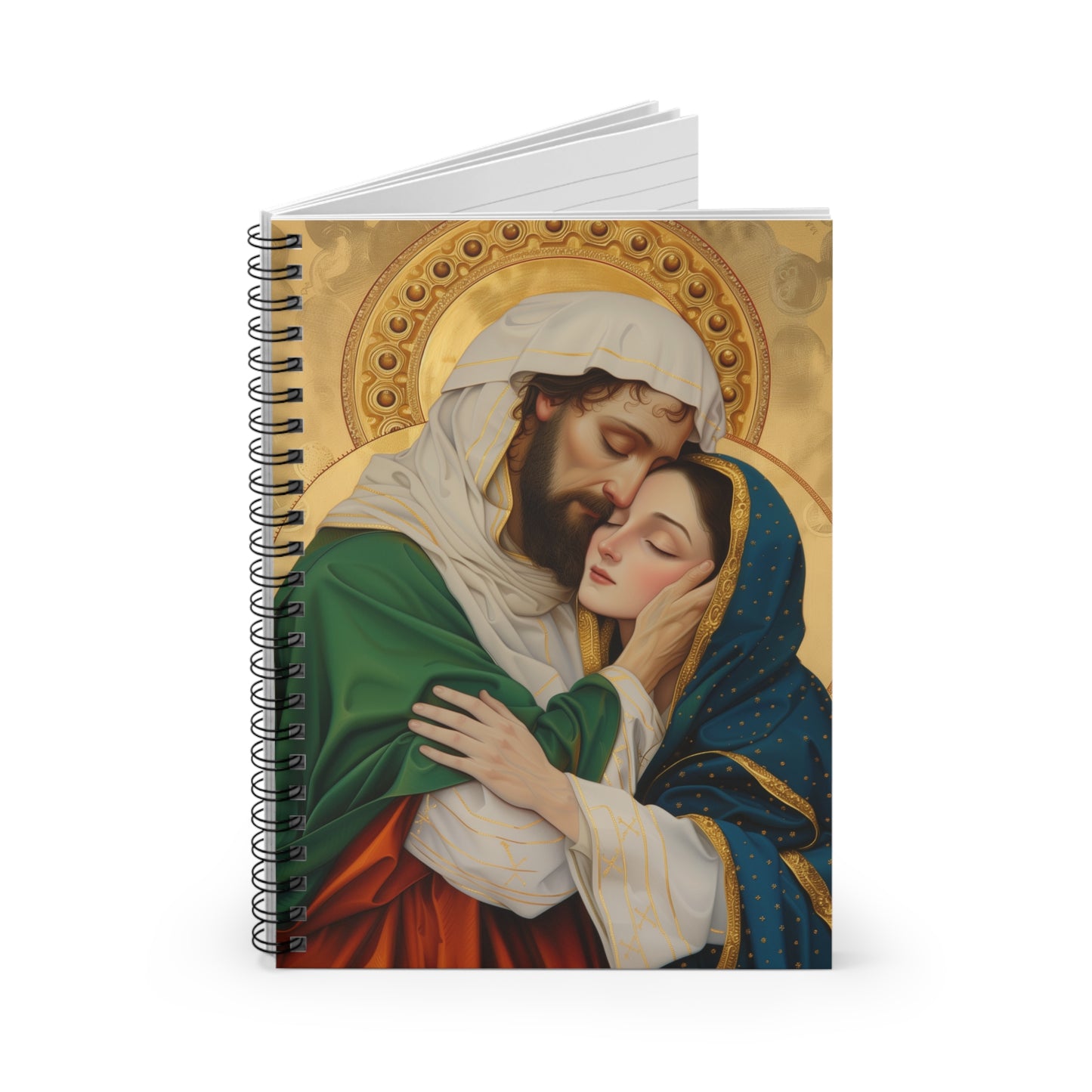 Saints Aquila and Priscilla - Sanctified Souls Art - Religious Based Notebook - Spiral Notebook - Ruled Line