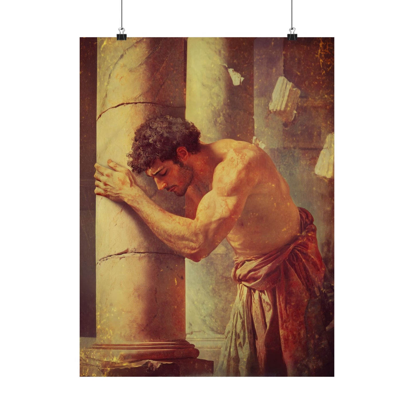 Samson - Sanctified Souls Print - Multiple Sizes - Premium Matte Vertical Posters - Catholic Christian Home Decor Art