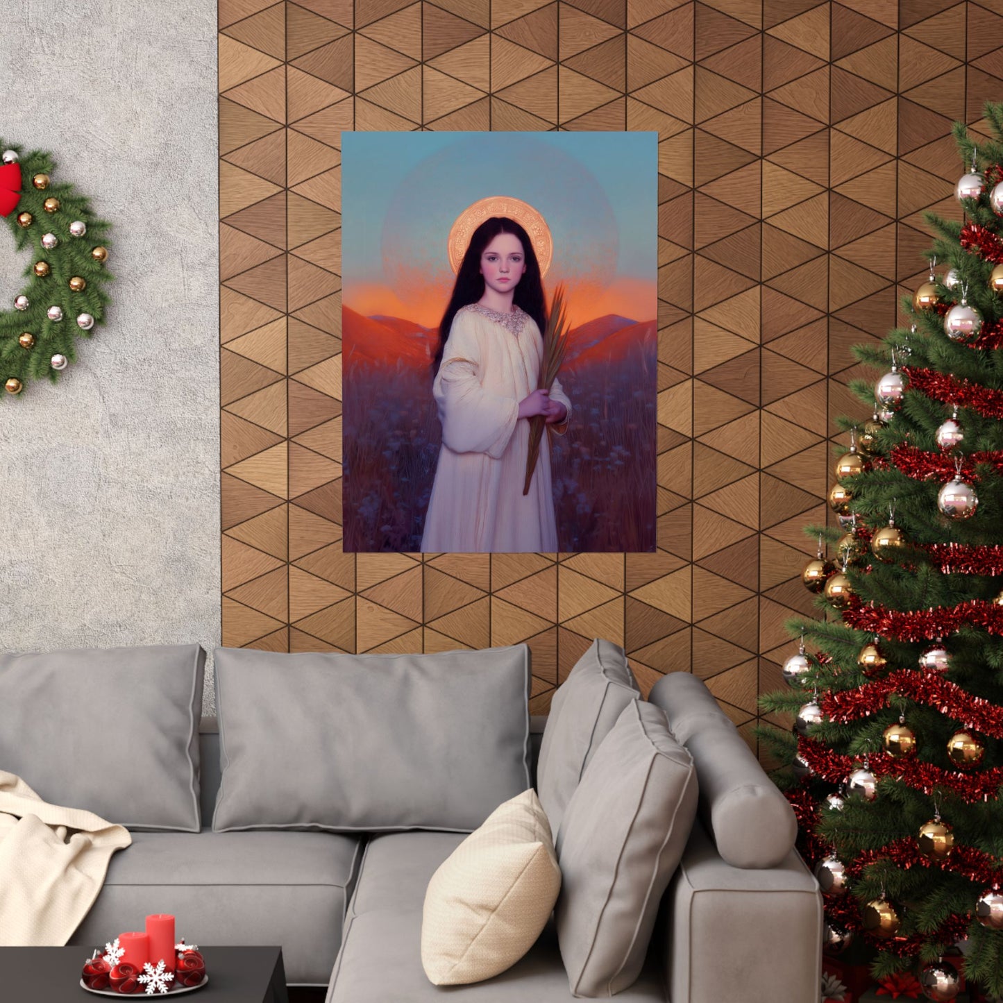Saint Hope -  Sanctified Souls Print - Multiple Sizes - Premium Posters - Catholic Art - Christian Home - Martyr Saint