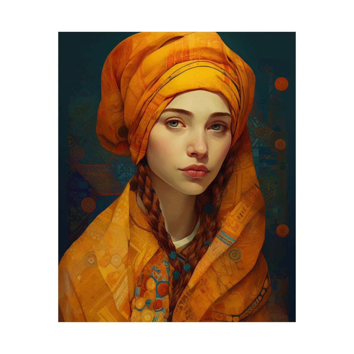 Saint Genevieve - Sanctified Souls Print - Multiple Sizes - Premium Matte Vertical Posters
