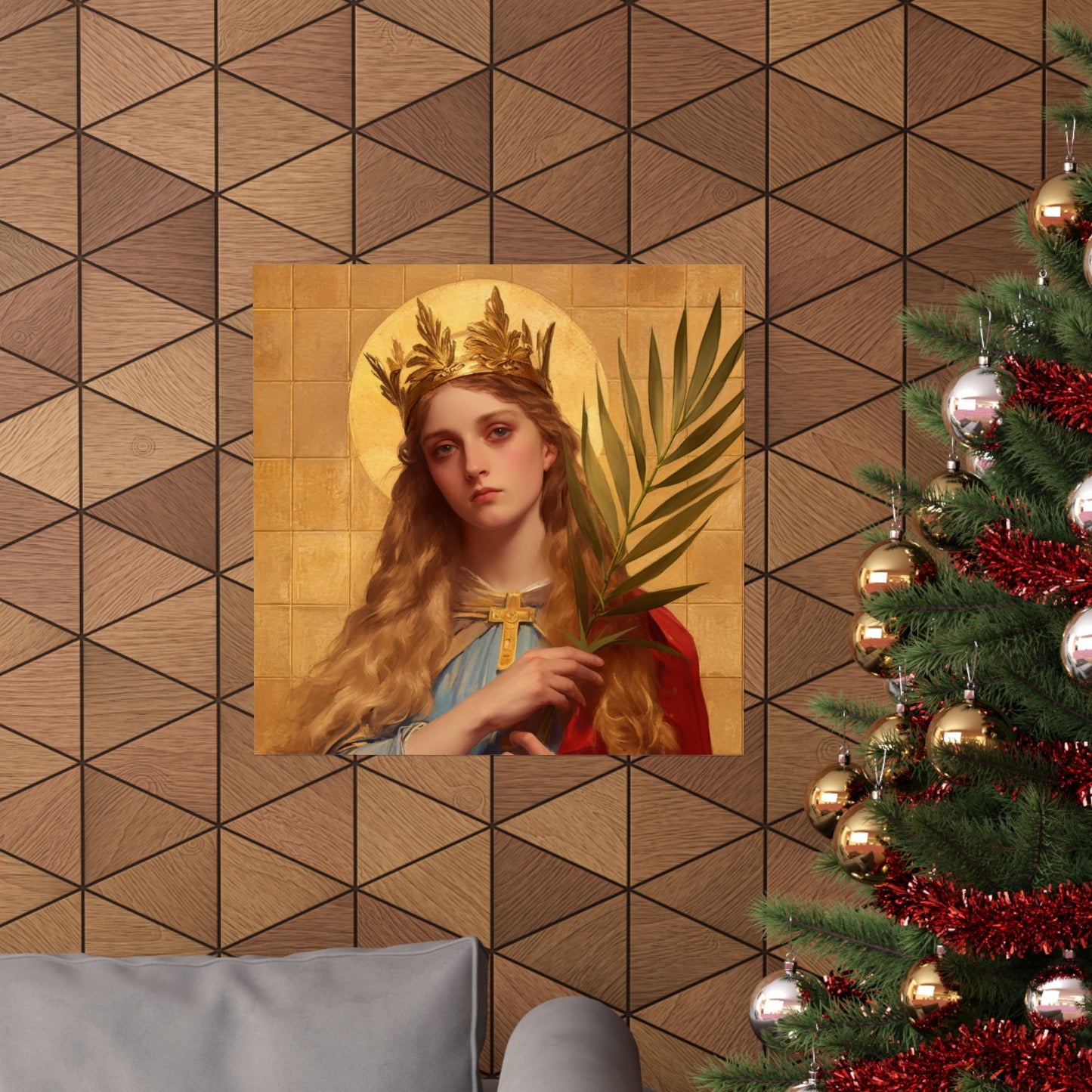 Saint Agrippina - Sanctified Souls Print - Multiple Sizes - Premium Matte Vertical Posters