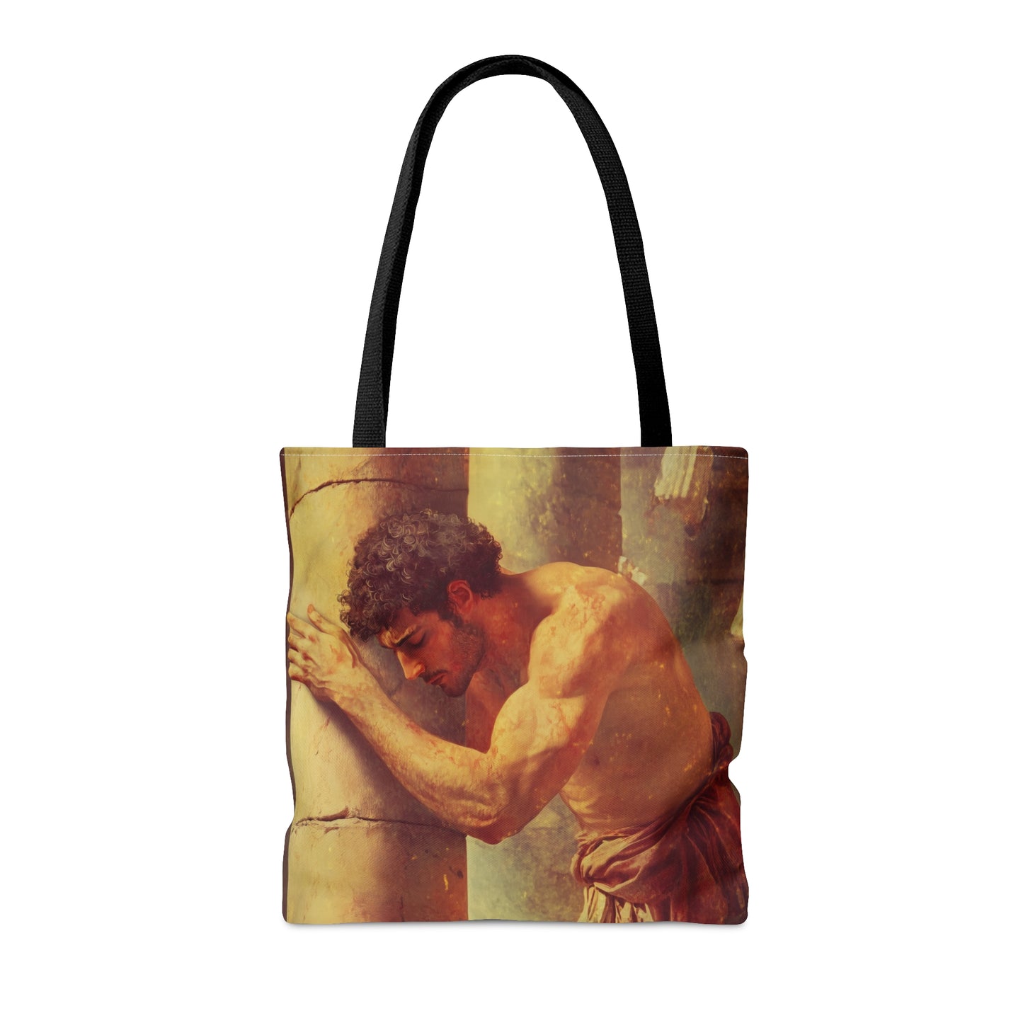 Samson Tote Bag - Large Medium Small Faith Art Bag - Catholic Faith Purse - Double Sided