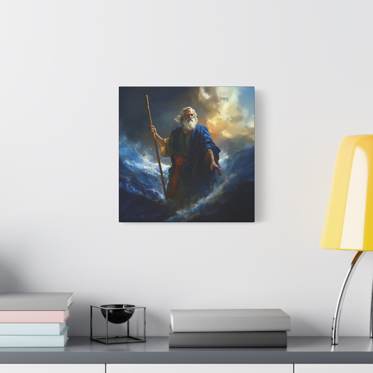 Moses Before the Trembling Sea - Gallery Wrapped Canvas - Print - Religious Art for your Home - Catholic Art