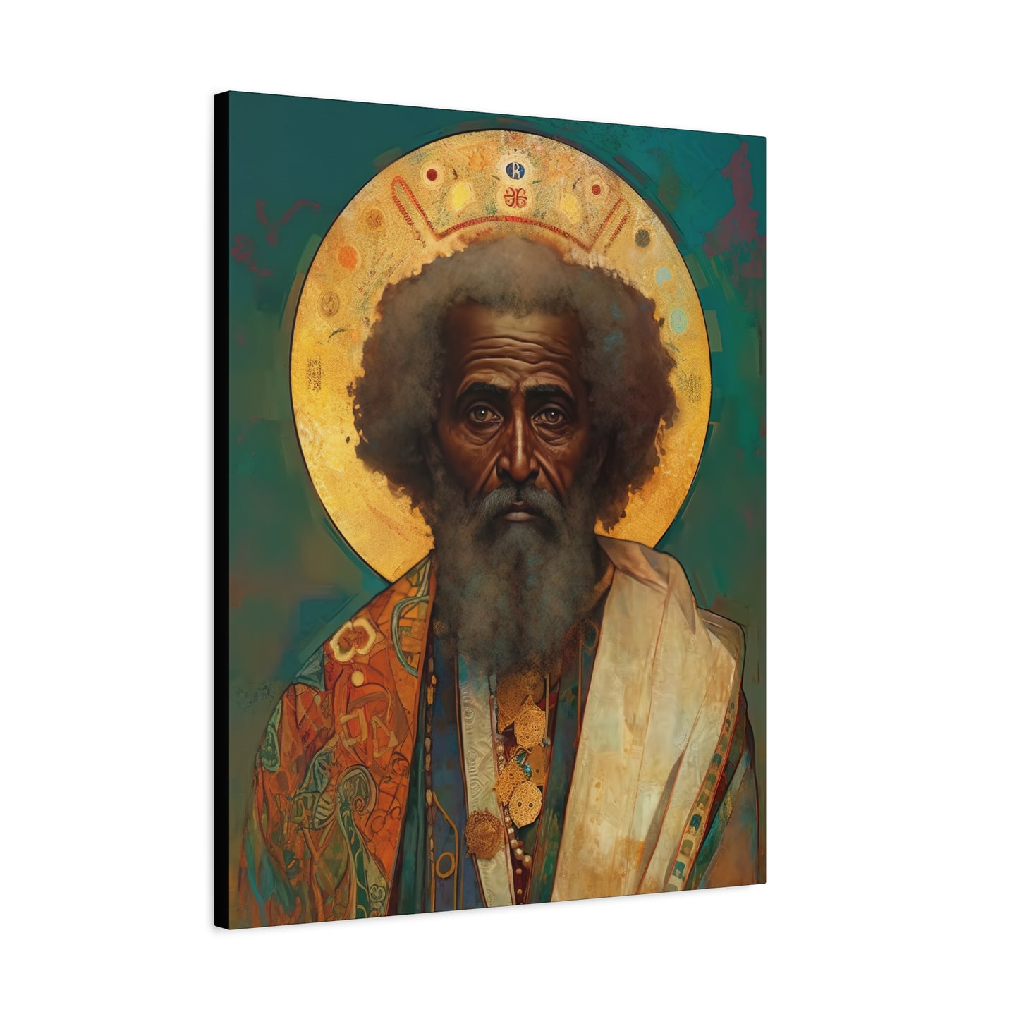 Saint Moses - Museum Wrapped Canvas - Sanctified Souls Print - Religious Art for your Home