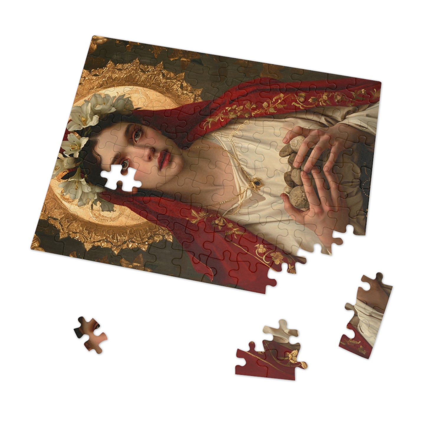 Saint Emerentiana - Puzzle and Keepsake Tin - Jigsaw Puzzle (30, 110, 252, 500,1000-Piece) - Religious Puzzle