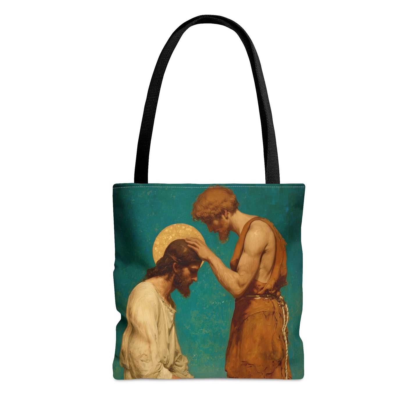 Saint John the Baptist, The Prophet and the Promise - Tote Bag - Large Medium Small Faith Art Bag - Catholic Faith Purse - Double Sided