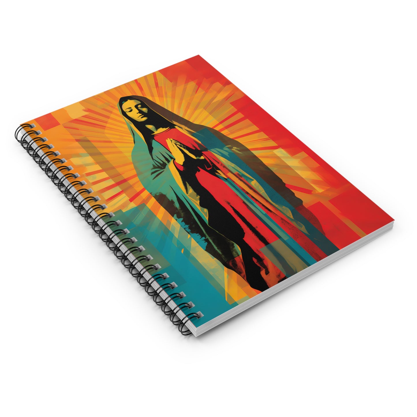 Our Lady of Guadalupe's Radiance Journal - Sanctified Souls Art - Religious Based Notebook - Spiral Notebook - Ruled Line - Our Lady