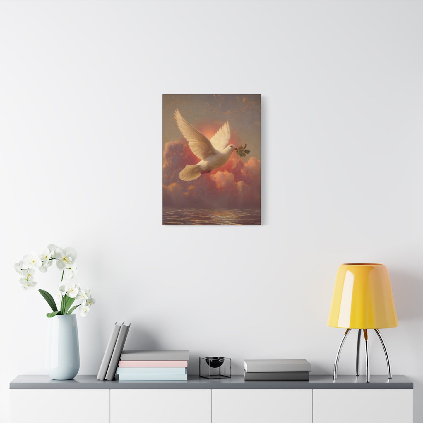The Spirit Who Restored the Horizon - Holy Spirit - The Dove- Gallery Wrapped Canvas - Print - Religious Art for your Home - Catholic
