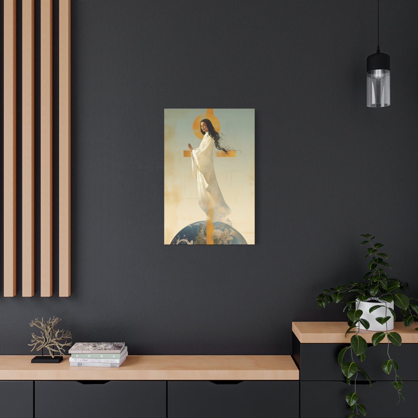 Our Lady of Akita - Mother Mary - Gallery Wrapped Canvas - Print - Religious Art for your Home - Catholic