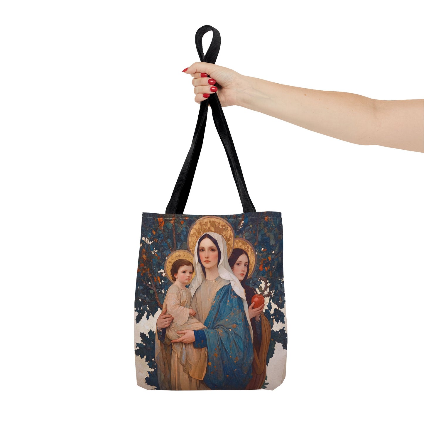 New Eve / Mary, The New Eve - Mother Mary Title - Marian Art - Tote Bag - Large Medium Small Faith Art Bag - Tote Purse