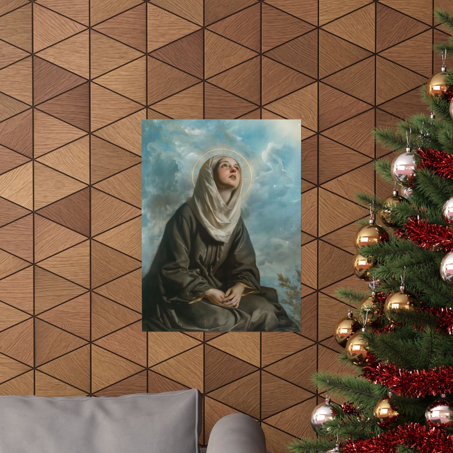 Saint Margaret of Cortona - Sanctified Souls Print - Multiple Sizes - Premium Matte Vertical Posters