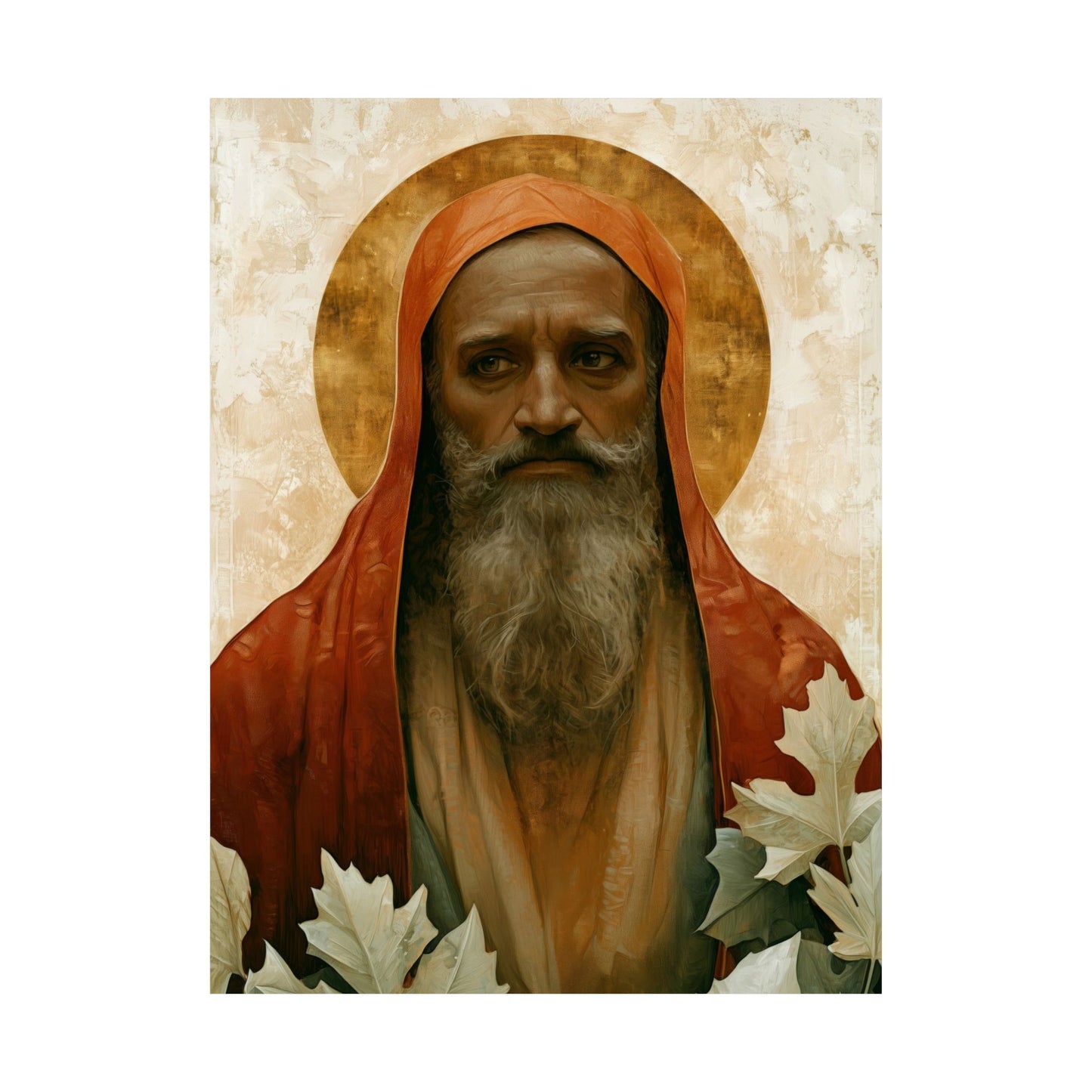 Saint Augustine of Hippo - Sanctified Souls Print - Multiple Sizes - Premium Matte Vertical Posters