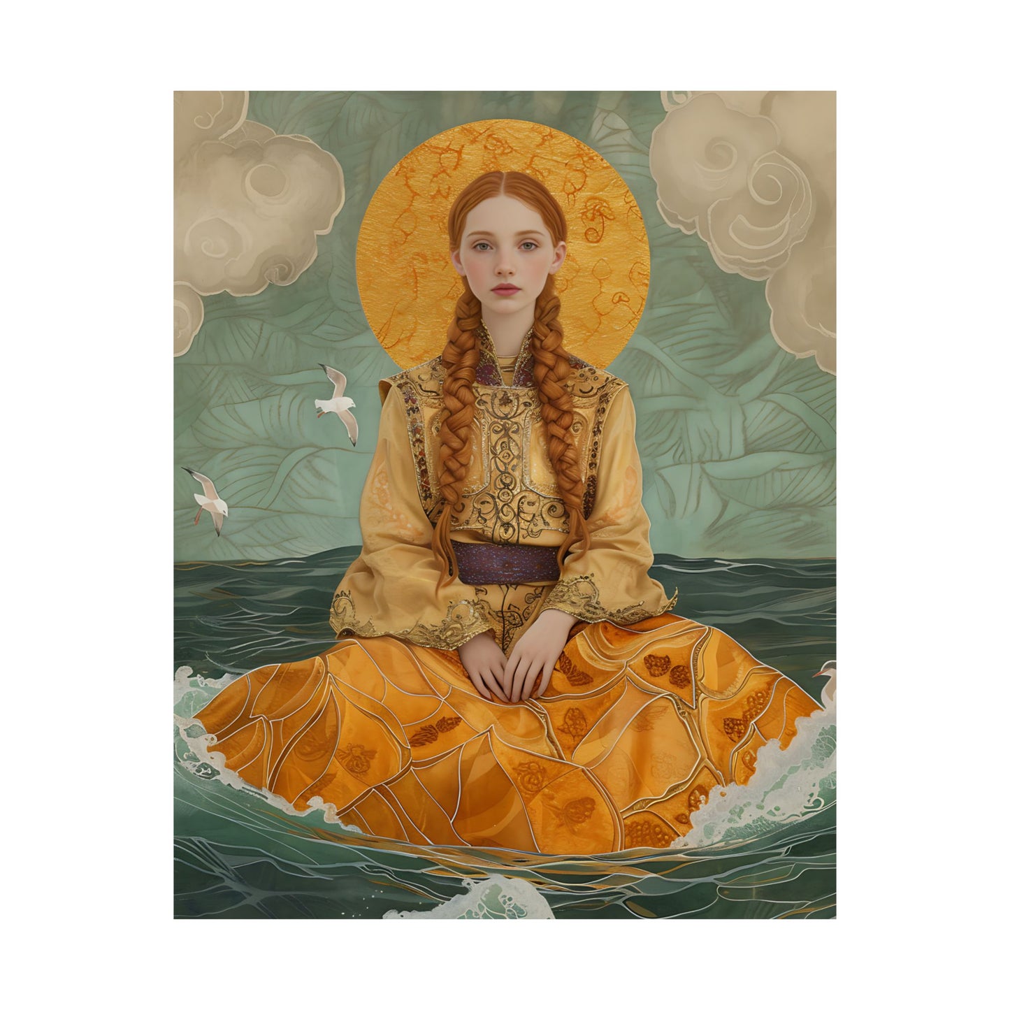 Saint Ia of Cornwall - Sanctified Souls Print - Multiple Sizes - Premium Matte Vertical Posters